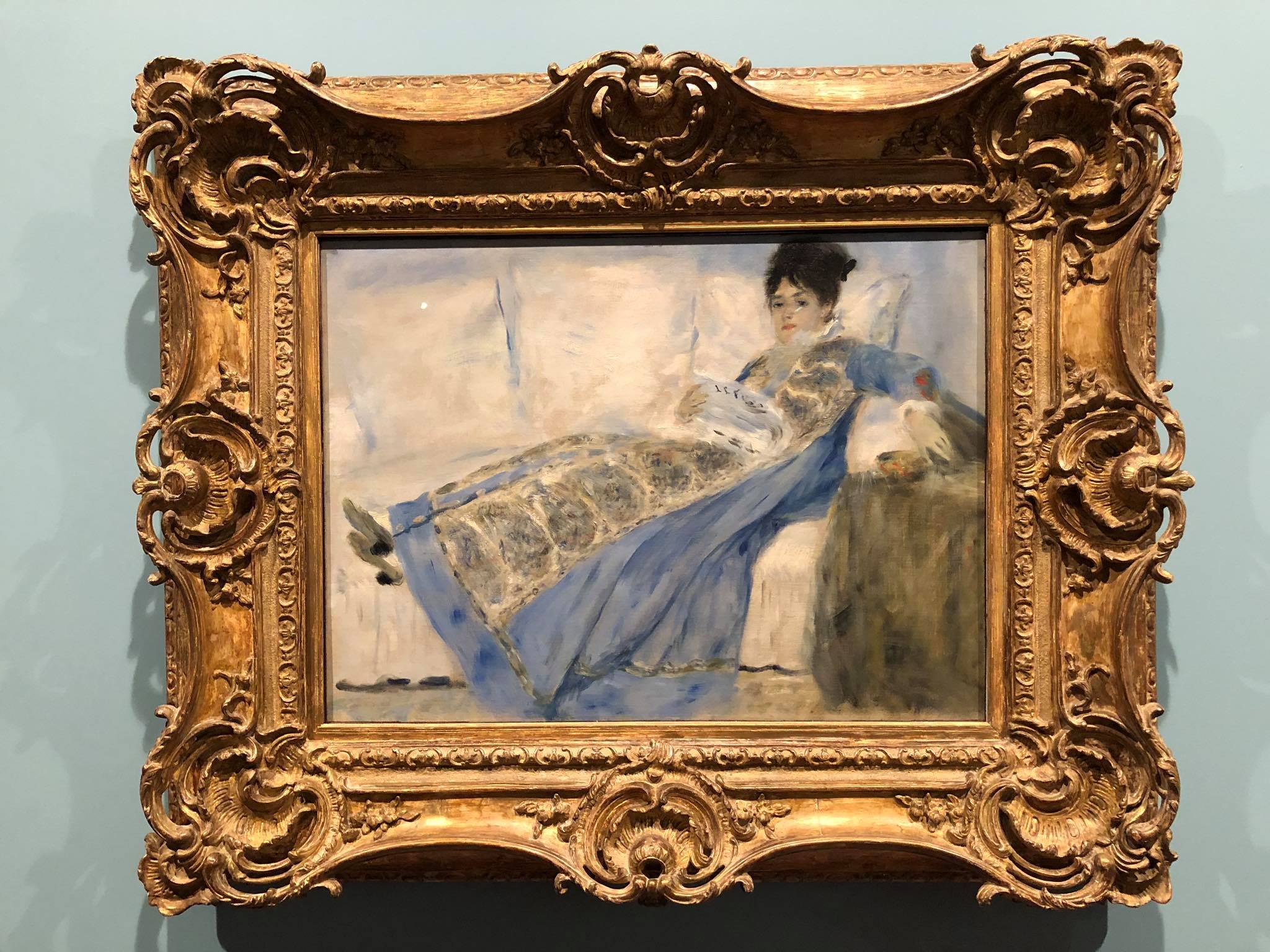 Monet's wife, painted by Renoir